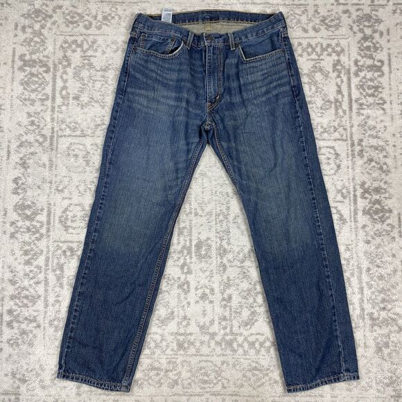 Levi's 559 Jeans Men's Relaxed Straight Blue Denim Cotton Medium Wash Size 36x32 - Picture 1 of 5